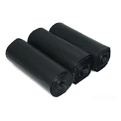 Set of 3 Rolls of Garbage Bags, size 55*65 cm, Black, Biodegradable, No Core - BA 1299