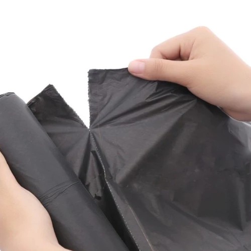 Set of 3 Rolls of Garbage Bags, size 55*65 cm, Black, Biodegradable, No Core - BA 1299