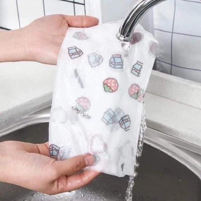 Multi-purpose Kitchen Cleaning Paper, Reusable Washable Sheet Roll, Beautiful and Convenient Pattern
