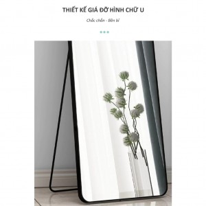 Shatterproof full-length mirror New generation portable mirror, can be hung on the wall, size 150x40cm