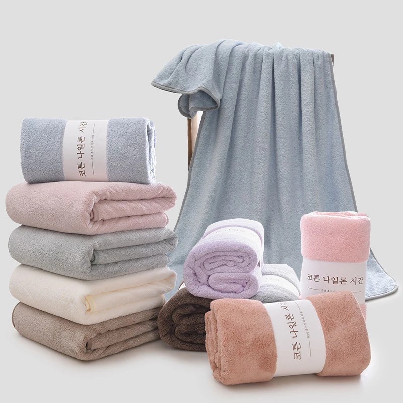 High Quality Korean Exported Bath Towel, Large Size 70x140cm - Super Soft, Super Durable - T978