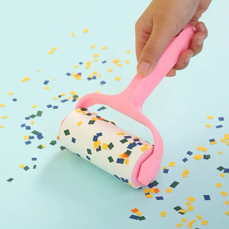 Combo of 6-18 YOUNG Dust Rollers WITH 1 ROLLER, Dust Roller for Cleaning Clothes, Bedding, Sofa Cushions, Dog and Cat Hair Roller