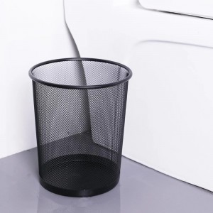 (CHOOSE COLOR) 27cm High Metal Mesh Office Trash Can