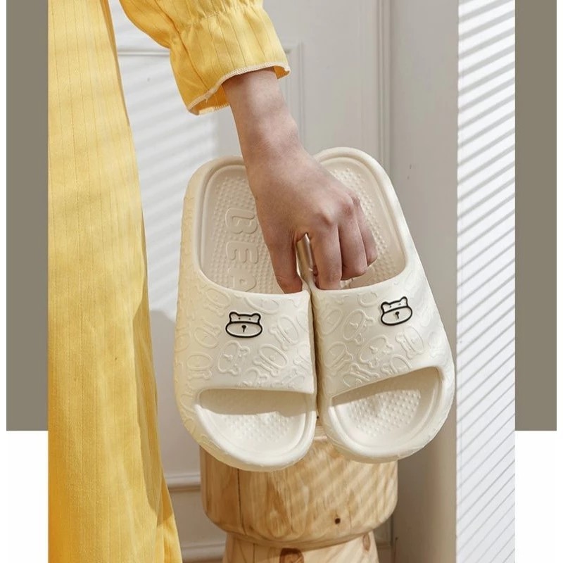 Home Bear Slippers, Thick Anti-Slip Fashionable For Couples QUAN JIA