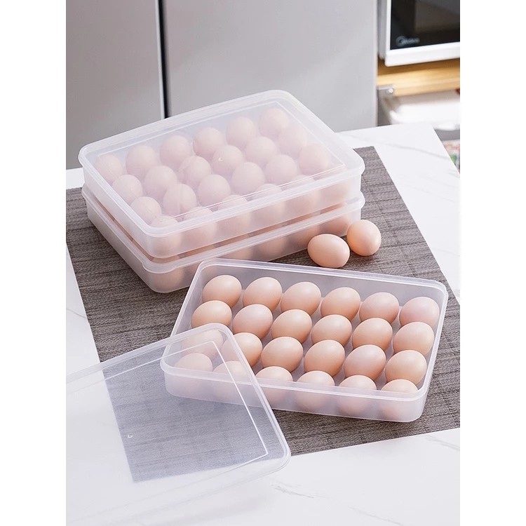 Combo of 3 egg boxes of 24 eggs AMIZIN Smart egg tray for refrigerator High-end product