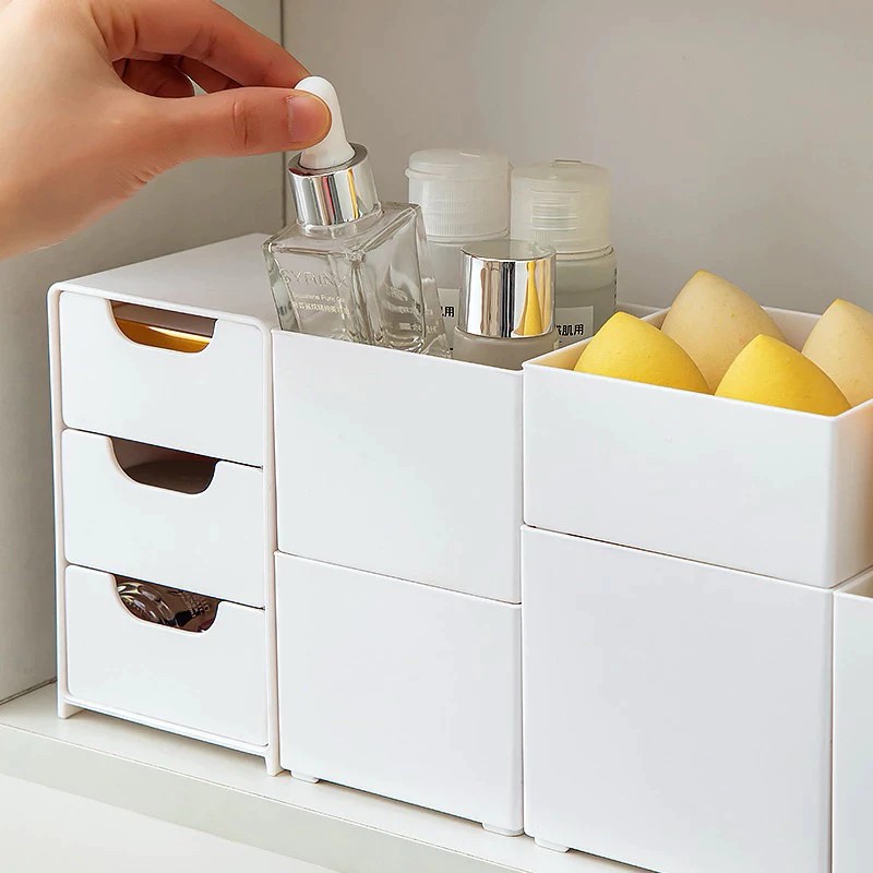 Tủ mini 3 ngăn kéo để bàn Muji dupe Xinh Xắn Decor Trang Trí Bàn Học
