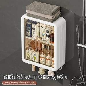 Multi-function bathroom wall cabinet for convenient kitchen storage, wall-mounted cosmetic cabinet