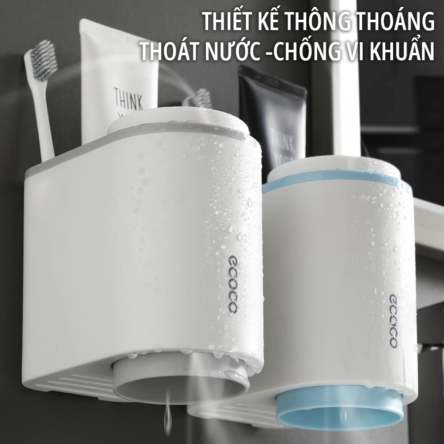 High-end ECOCO toothbrush holder. Comes with 2 cups 1905