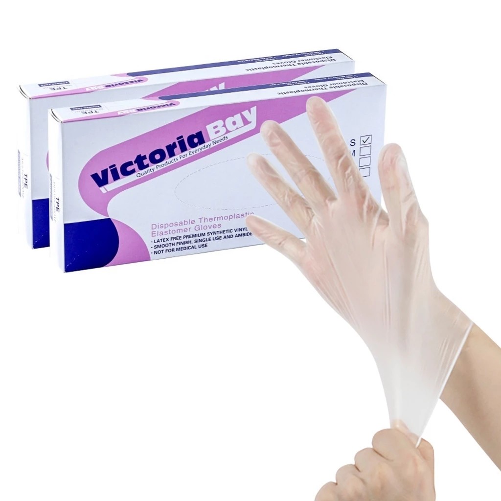 Box of 100 Victoria Bay super tough cooking gloves