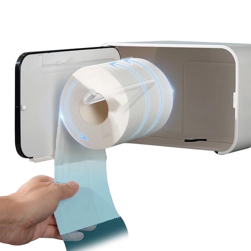Waterproof toilet paper holder, no need to drill the wall 1903 ecoco