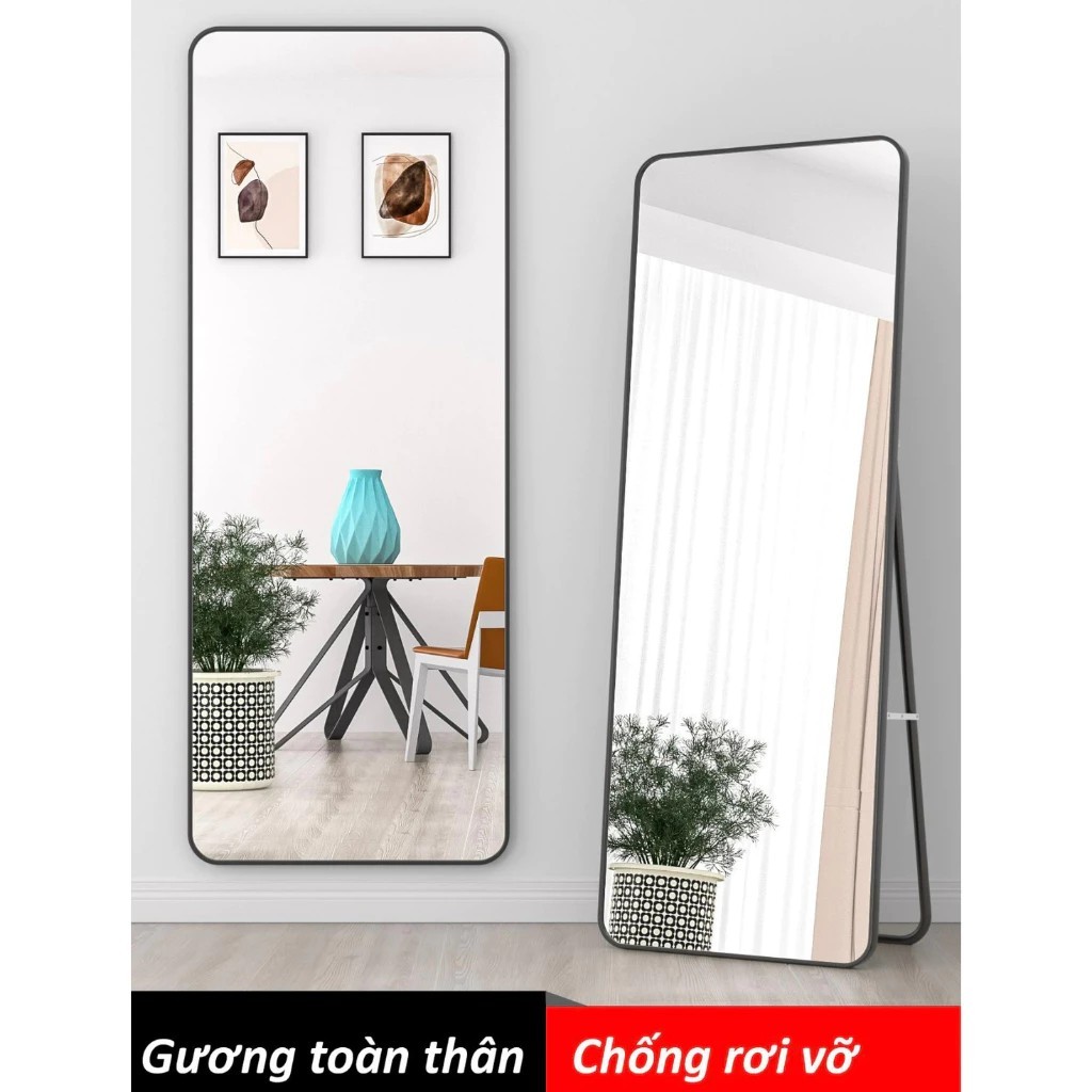 Shatterproof full-length mirror New generation portable mirror, can be hung on the wall, size 150x40cm
