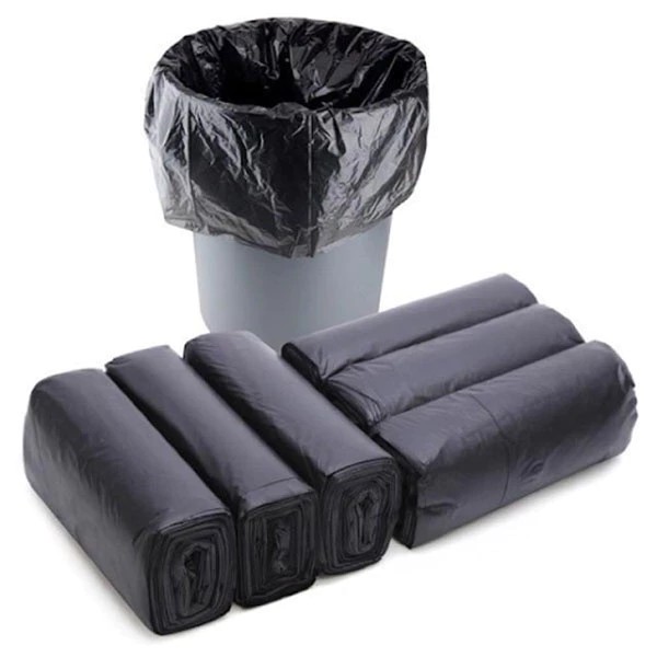Set of 3 Rolls of Garbage Bags, size 55*65 cm, Black, Biodegradable, No Core - BA 1299