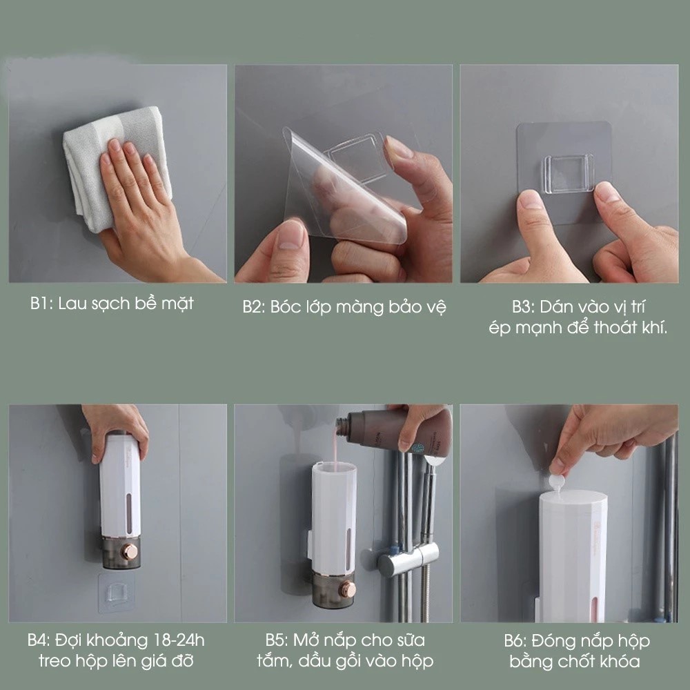 450ml shower gel dispenser wall mounted shampoo and hand sanitizer dispenser