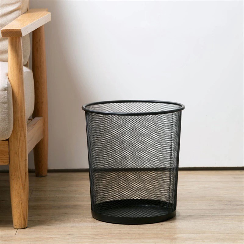 (CHOOSE COLOR) 27cm High Metal Mesh Office Trash Can