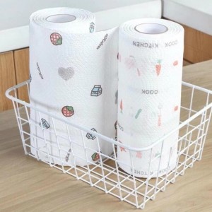 Multi-purpose Kitchen Cleaning Paper, Reusable Washable Sheet Roll, Beautiful and Convenient Pattern
