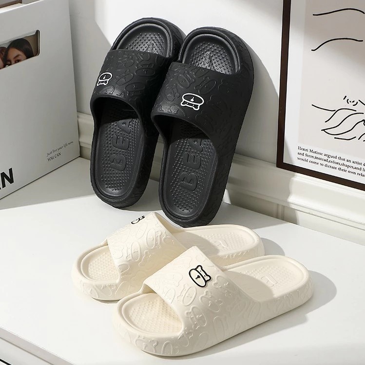 Home Bear Slippers, Thick Anti-Slip Fashionable For Couples QUAN JIA