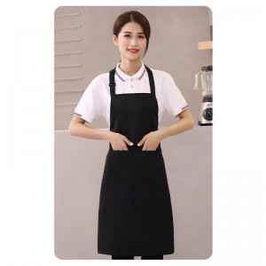 Long bib apron for coffee and restaurant service - Bar apron, khaki uniform apron in many colors