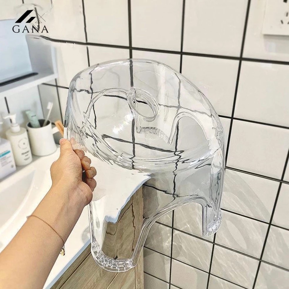 Transparent anti-slip plastic stool 21cm high🍀FREESHIP🍀Anti-slip plastic stool made of transparent Acrylic plastic