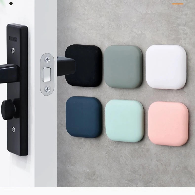 Anti-collision silicone door stopper, noise-reducing rubber wall sticker for cabinets and tables - Elliver