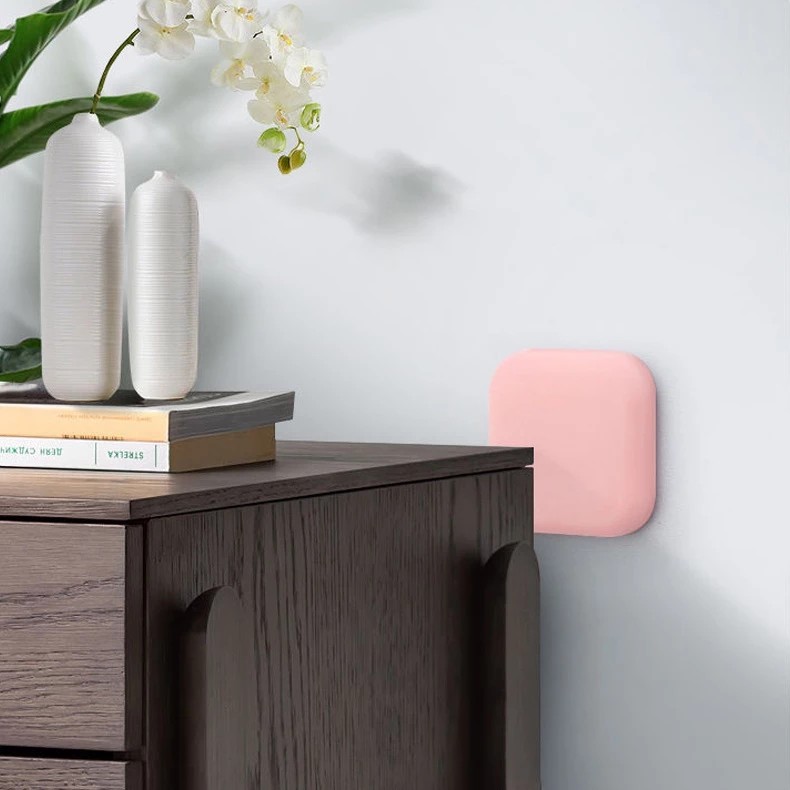 Anti-collision silicone door stopper, noise-reducing rubber wall sticker for cabinets and tables - Elliver