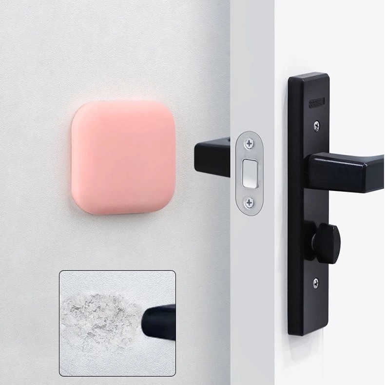 Anti-collision silicone door stopper, noise-reducing rubber wall sticker for cabinets and tables - Elliver